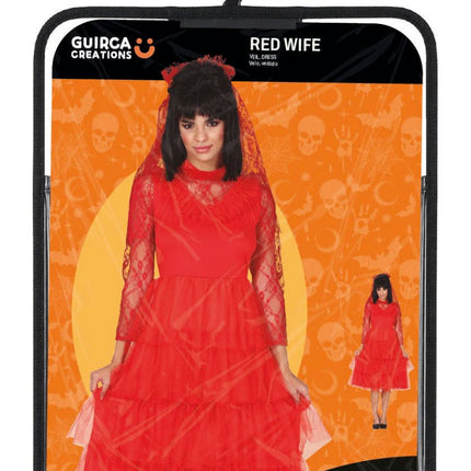 Halloween Jurk Rood Dames van Fiestas Guirca koop je bij Partywinkel