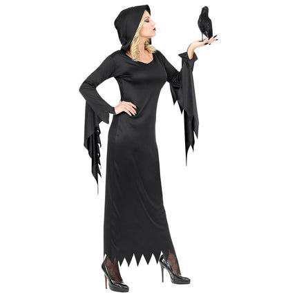 Halloween Jurk Zwart Dames Gotisische Koningin van Widmann koop je bij Partywinkel