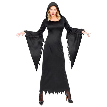 Halloween Jurk Zwart Dames Gotisische Koningin van Widmann koop je bij Partywinkel