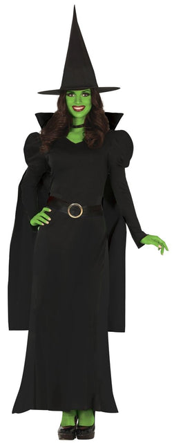 Halloween Jurk Zwart Dames Heks Lang van Fiestas Guirca koop je bij Partywinkel