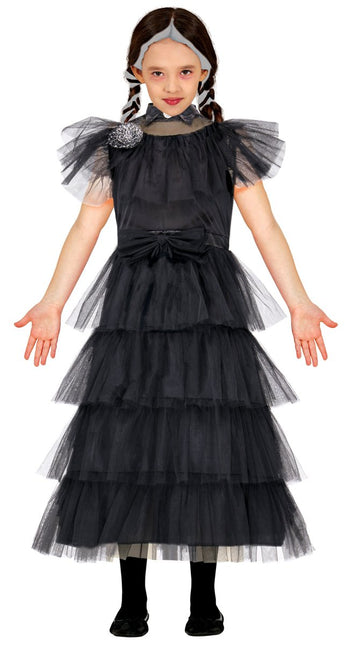 Halloween Jurk Zwart Kind Gotic Queen van Fiestas Guirca koop je bij Partywinkel