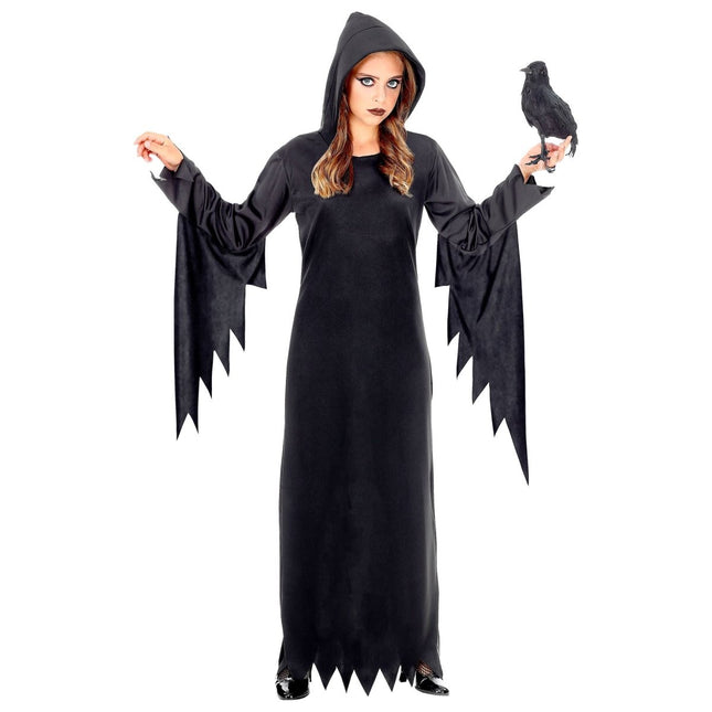 Halloween Jurk Zwart Meisje Gotisische Koningin van Widmann koop je bij Partywinkel