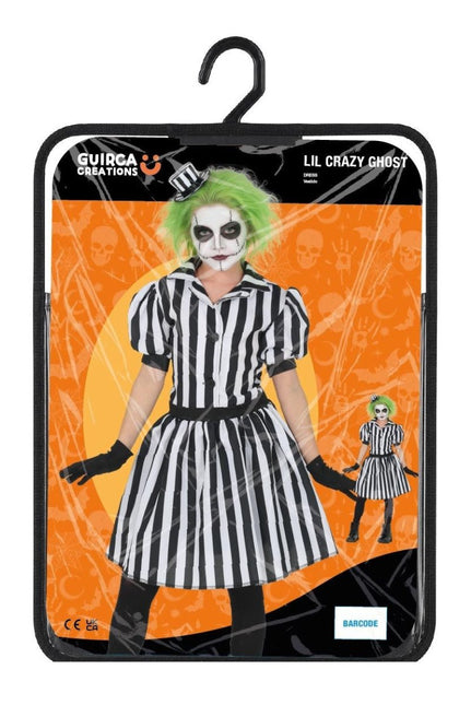 Halloween Jurk Zwart Wit Kind Klein Gek Spookje van Fiestas Guirca koop je bij Partywinkel