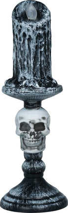 Halloween Kandelaar Grijs Skelet 1st van Fiestas Guirca koop je bij Partywinkel