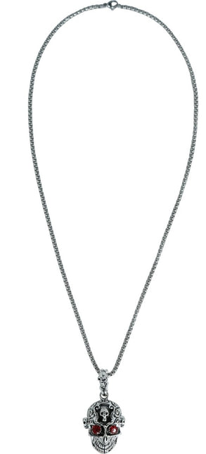 Halloween Ketting Doodskop 5,5cm van Fiestas Guirca koop je bij Partywinkel