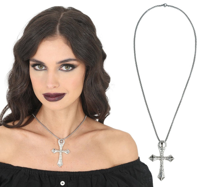 Halloween Ketting Kruis 6,5cm van Fiestas Guirca koop je bij Partywinkel