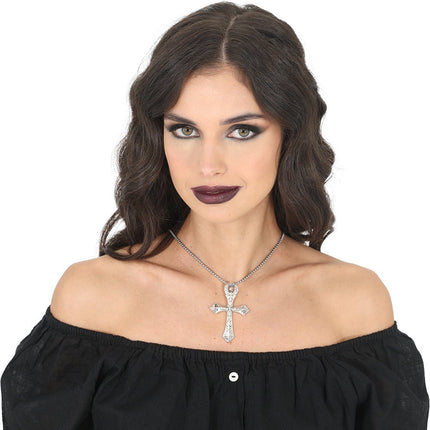 Halloween Ketting Kruis 6,5cm van Fiestas Guirca koop je bij Partywinkel