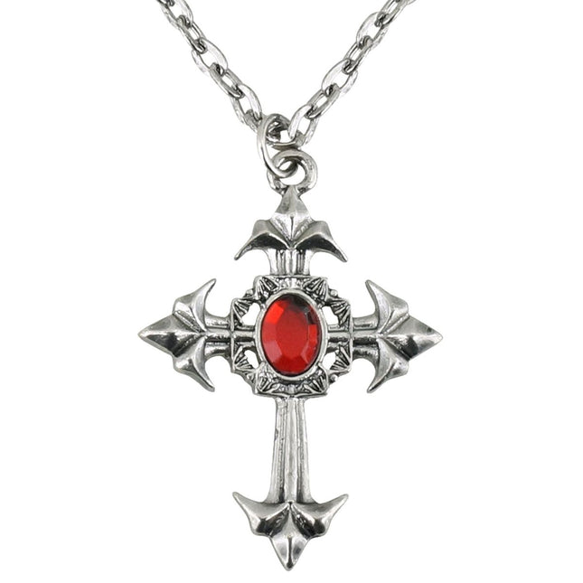 Halloween Ketting Kruis Met Steen van Widmann koop je bij Partywinkel
