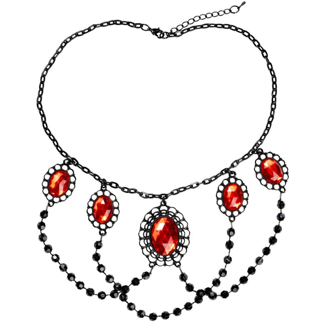 Halloween Ketting Met Stenen van Widmann koop je bij Partywinkel