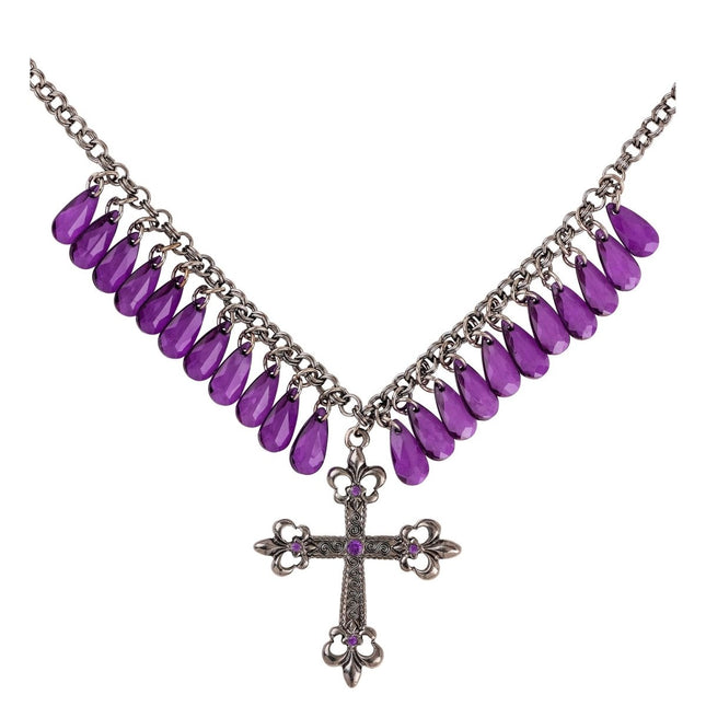 Halloween Ketting Paars Kruis van Widmann koop je bij Partywinkel