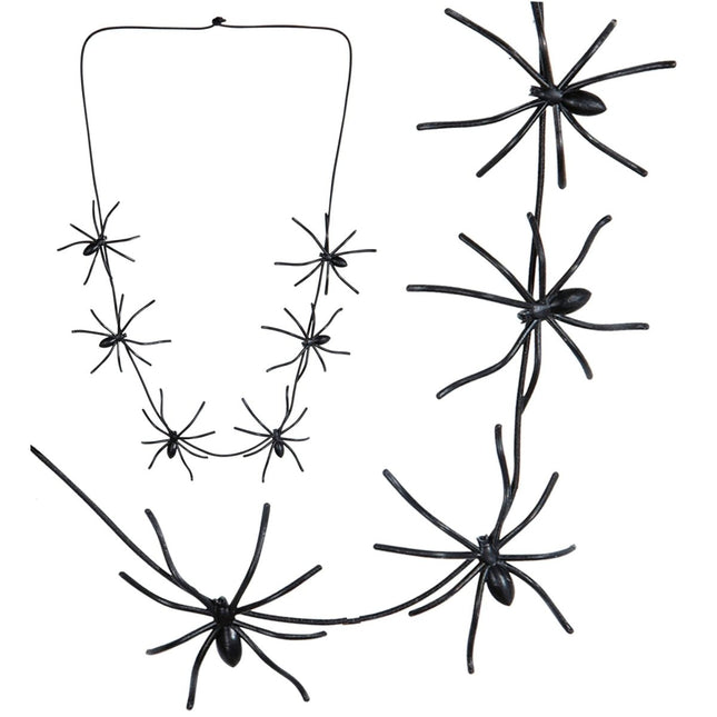 Halloween Ketting Spinnen 60cm van Widmann koop je bij Partywinkel