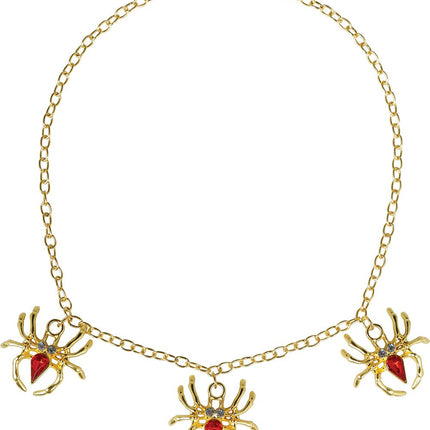 Halloween Ketting Spinnen Metaal van Fiestas Guirca koop je bij Partywinkel