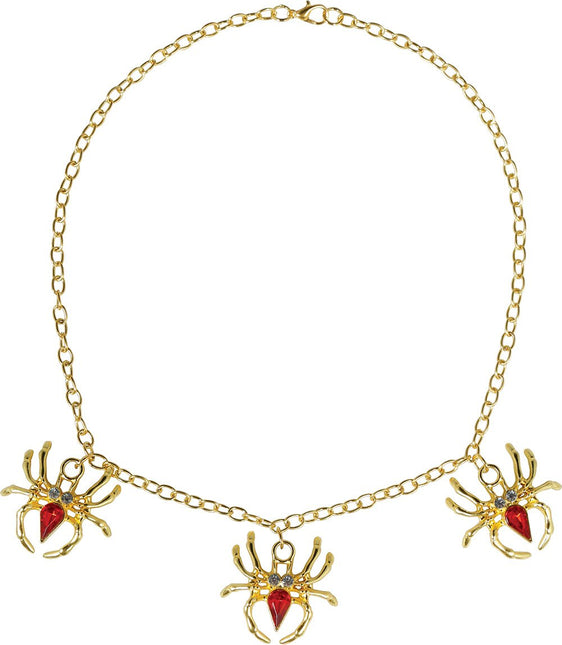 Halloween Ketting Spinnen Metaal van Fiestas Guirca koop je bij Partywinkel