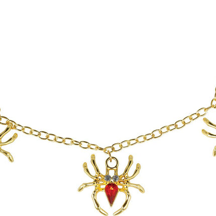Halloween Ketting Spinnen Metaal van Fiestas Guirca koop je bij Partywinkel