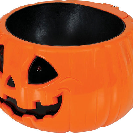 Halloween Kom Pompoen Licht, Geluid En Beweging 15cm van Fiestas Guirca koop je bij Partywinkel