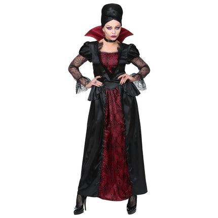 Halloween Kostuum Dames Vampier Met Choker van Widmann koop je bij Partywinkel