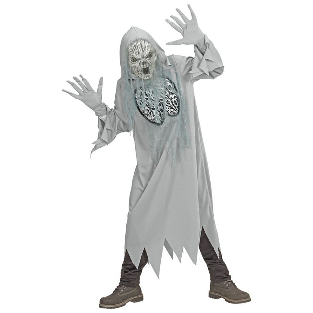 Halloween Kostuum Grijs Kind Geest van Widmann koop je bij Partywinkel