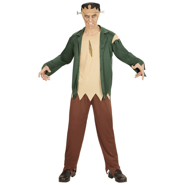 Halloween Kostuum Groen Heren Zombie van Widmann koop je bij Partywinkel