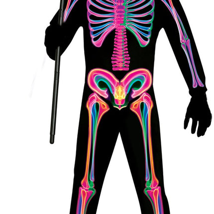 Halloween Kostuum Heren Neon Skelet van Fiestas Guirca koop je bij Partywinkel