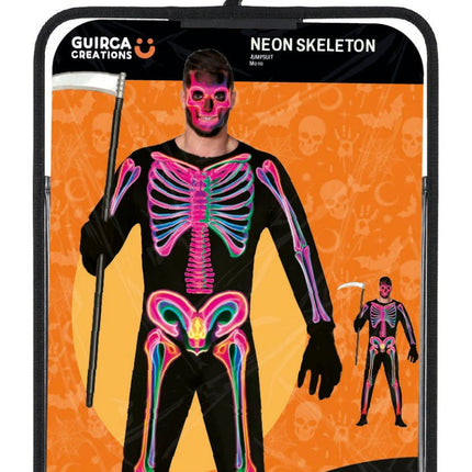 Halloween Kostuum Heren Neon Skelet van Fiestas Guirca koop je bij Partywinkel