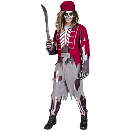 Halloween Kostuum Heren Piraat Skelet van Widmann koop je bij Partywinkel