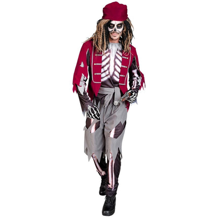 Halloween Kostuum Heren Piraat Skelet van Widmann koop je bij Partywinkel