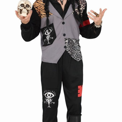 Halloween Kostuum Heren Voodoo Zwart Grijs van Fiestas Guirca koop je bij Partywinkel