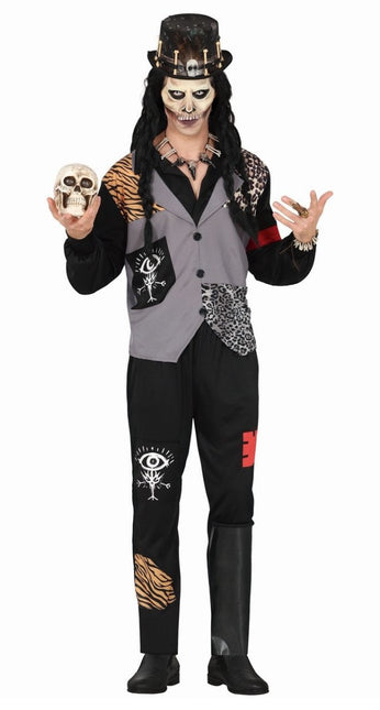 Halloween Kostuum Heren Voodoo Zwart Grijs van Fiestas Guirca koop je bij Partywinkel