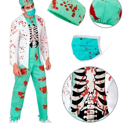 Halloween Kostuum Heren Zombie Dokter Bloed van Widmann koop je bij Partywinkel