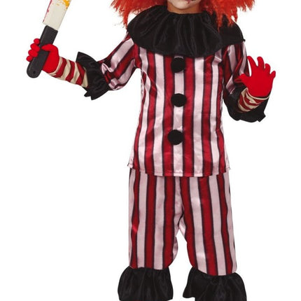 Halloween Kostuum Kind Clown Rood/Wit van Fiestas Guirca koop je bij Partywinkel