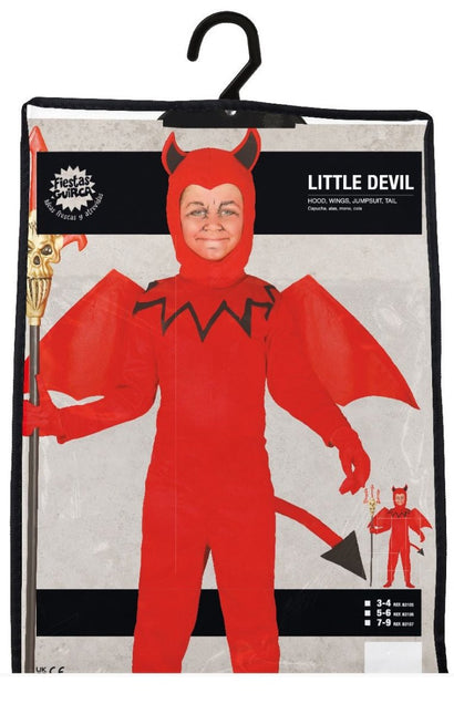 Halloween Kostuum Kind Duivel met Vleugels van Fiestas Guirca koop je bij Partywinkel