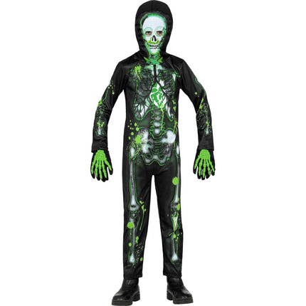 Halloween Kostuum Kind Giftig Skelet van Widmann koop je bij Partywinkel