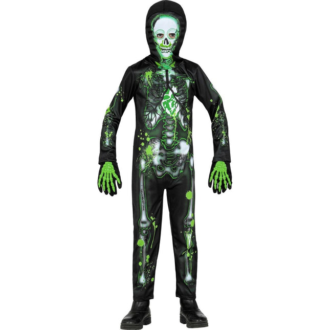 Halloween Kostuum Kind Giftig Skelet van Widmann koop je bij Partywinkel
