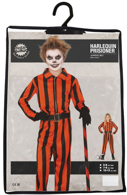 Halloween Kostuum Kind Harlekijn Gevangene van Fiestas Guirca koop je bij Partywinkel