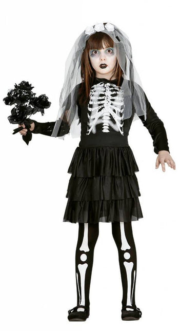 Halloween Kostuum Kind Jurkje Skelet van Fiestas Guirca koop je bij Partywinkel