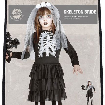 Halloween Kostuum Kind Jurkje Skelet van Fiestas Guirca koop je bij Partywinkel
