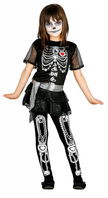Halloween Kostuum Kind Jurkje Skelet Diamant van Fiestas Guirca koop je bij Partywinkel