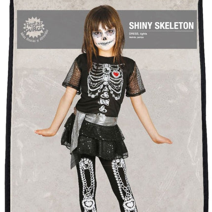 Halloween Kostuum Kind Jurkje Skelet Diamant van Fiestas Guirca koop je bij Partywinkel