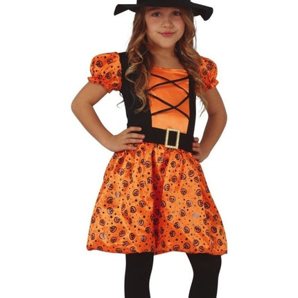 Halloween Kostuum Meisje Heks Pompoen van Fiestas Guirca koop je bij Partywinkel