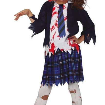 Halloween Kostuum Meisje Zombie Scholier van Fiestas Guirca koop je bij Partywinkel