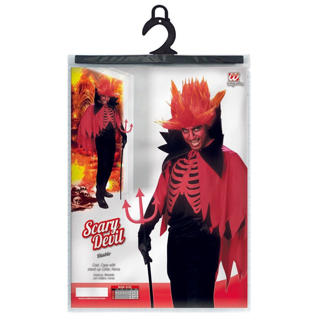 Halloween Kostuum Rood Zwart Heren Enge Duivel van Widmann koop je bij Partywinkel