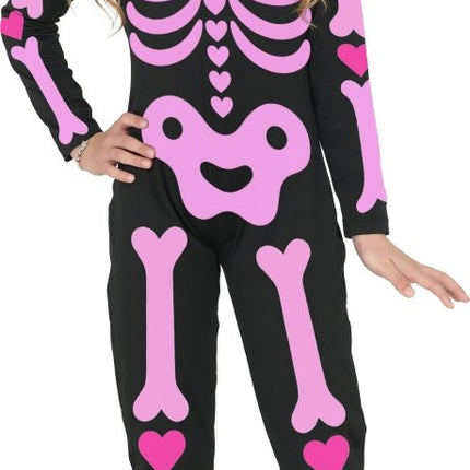 Halloween Kostuum Roze Meisje Skelet van Fiestas Guirca koop je bij Partywinkel