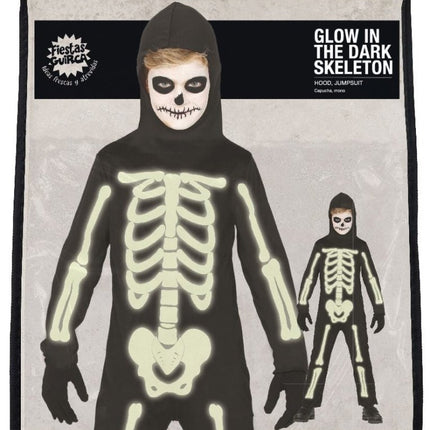 Halloween Kostuum Skelet Glow In The Dark Kind van Fiestas Guirca koop je bij Partywinkel