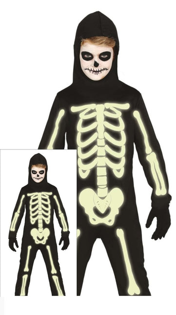 Halloween Kostuum Skelet Glow In The Dark Kind van Fiestas Guirca koop je bij Partywinkel