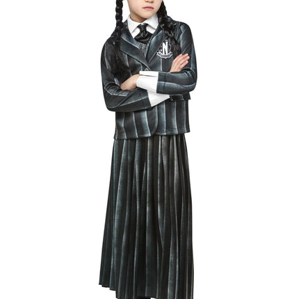 Halloween Kostuum Wednesday Addams Kind van Rubies koop je bij Partywinkel