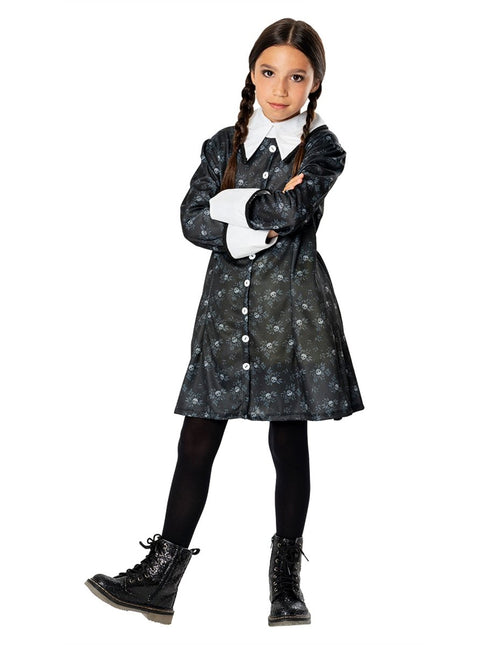 Halloween Kostuum Wednesday Addams Meisjes van Rubies koop je bij Partywinkel