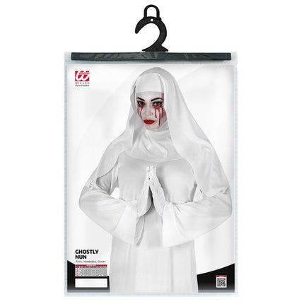 Halloween Kostuum Wit Dames Non Geest van Widmann koop je bij Partywinkel