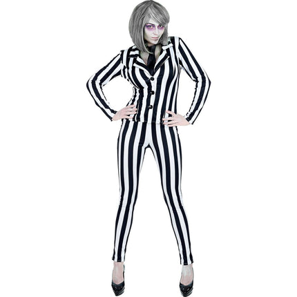Halloween Kostuum Wit Zwart Dames Geest van Widmann koop je bij Partywinkel