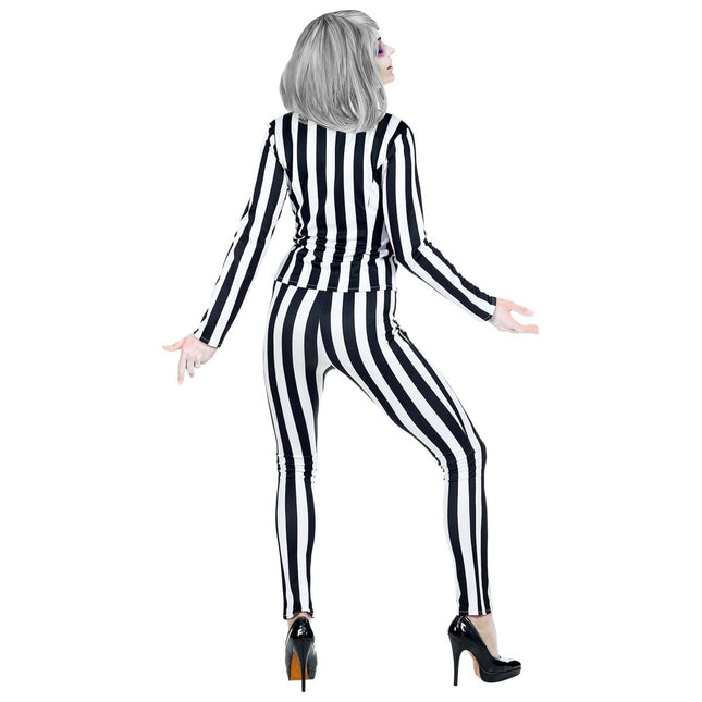 Halloween Kostuum Wit Zwart Dames Geest van Widmann koop je bij Partywinkel
