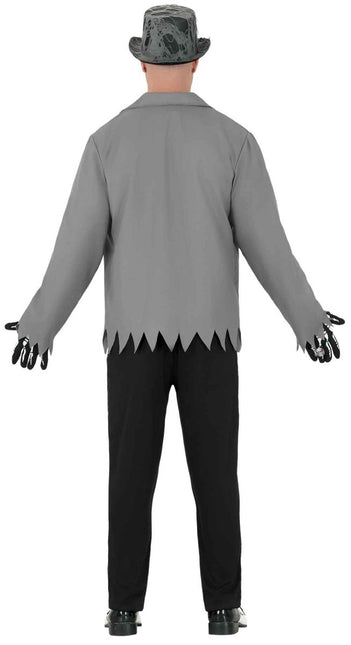 Halloween Kostuum Wit Zwart Heren Skelet 3 delig van Fiestas Guirca koop je bij Partywinkel